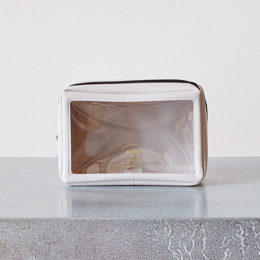 Trousse - Transparent & Beige 2 Trousse - Transparent & Beige – Image 2