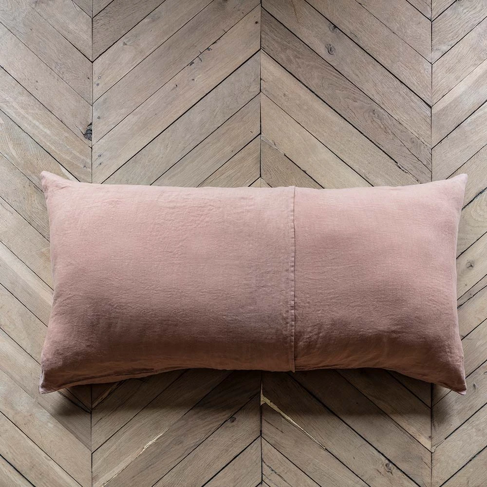 Taie XL En Lin Lavé - Rose Argile 3 Taie XL En Lin Lavé - Rose Argile – Image 3
