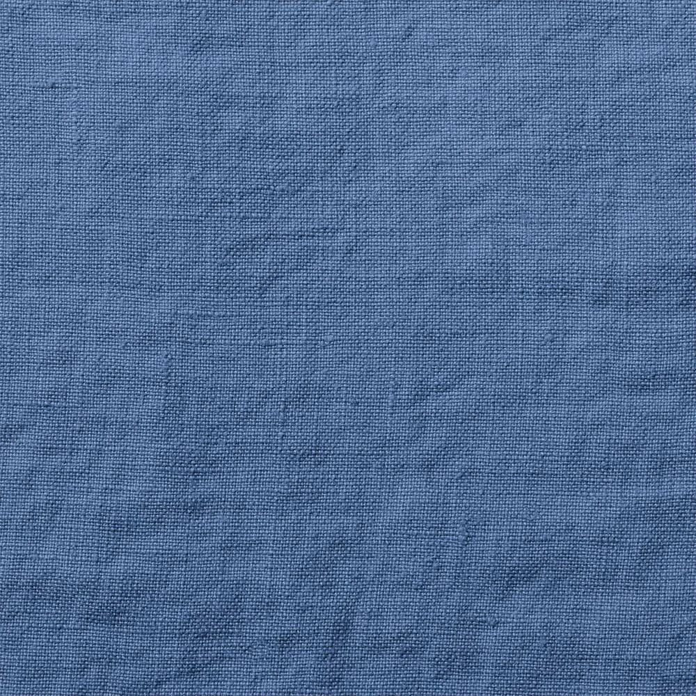 Drap Plat En Lin Lavé - Bleu Paros 2 Drap Plat En Lin Lavé - Bleu Paros – Image 2